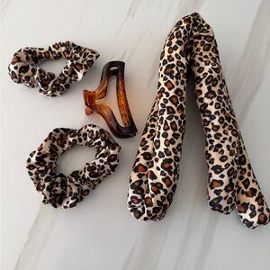 Satin overnight curl rod set